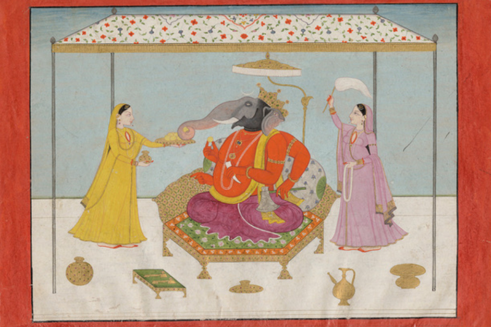 Série única de cinqüenta e seis pinturas dramáticas hindus em risco de sair do Reino Unido