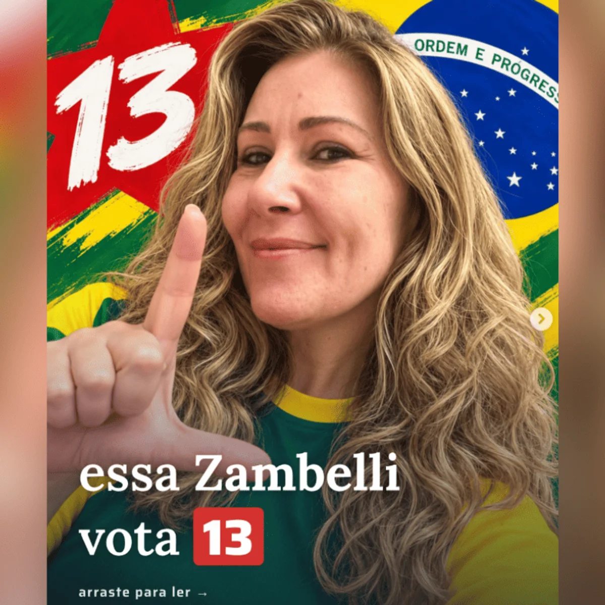 "Sou progressista": irmã da ex-deputada Carla Zambelli anuncia voto em Lula