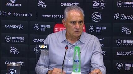 Tite avalia derrota do Botafogo: "Temos que nos tornar uma equipe mais competitiva"