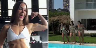 Mel Maia, atriz, mostra resultado do treino | Mel Maia curte piscina com amigas Foto: Reprodu&ccedil;&atilde;o | Instagram