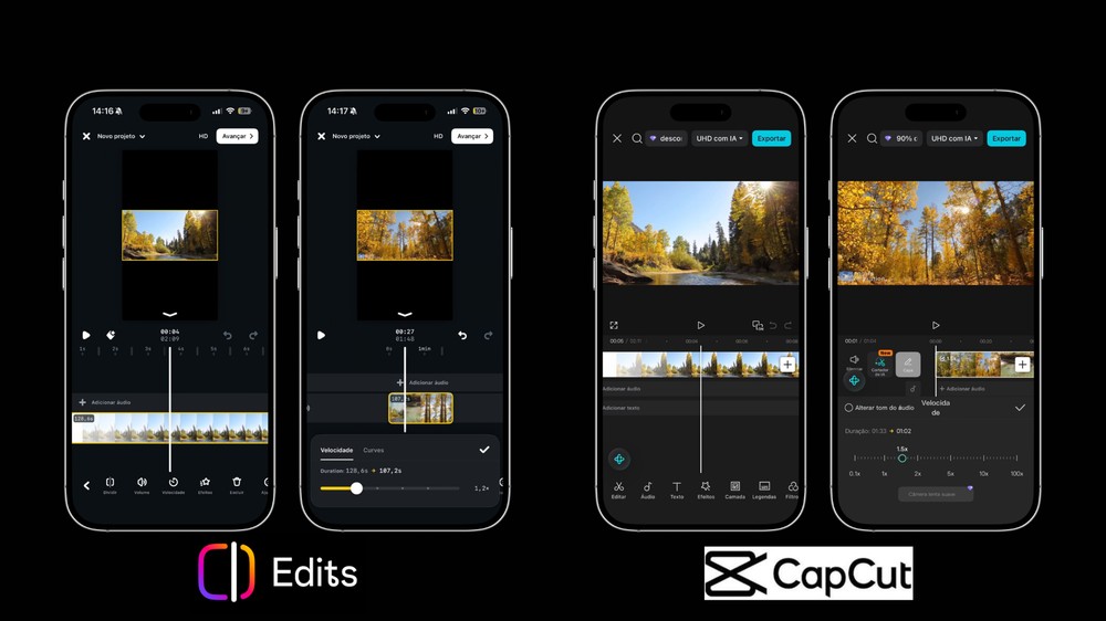 Edits tem foco em Reels; CapCut reúne mais ferramentas para quem edita no celular e no computador — Foto: TechTudo/Késya Holanda