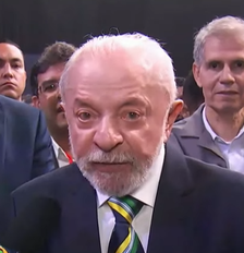 Lula em entrevista após o debate da Band neste domingo, 18 Foto: Reproduçã/Band