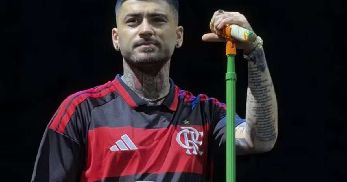 Zayn, ex-One Direction, usa camisa do Flamengo em show no estádio do Palmeiras e se desculpa