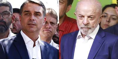 Flávio Bolsonaro e Lula disputam o segundo turno das eleições presidenciais. Foto: Wilton Júnior e Daniel Teixeira/Estadão / Estadão