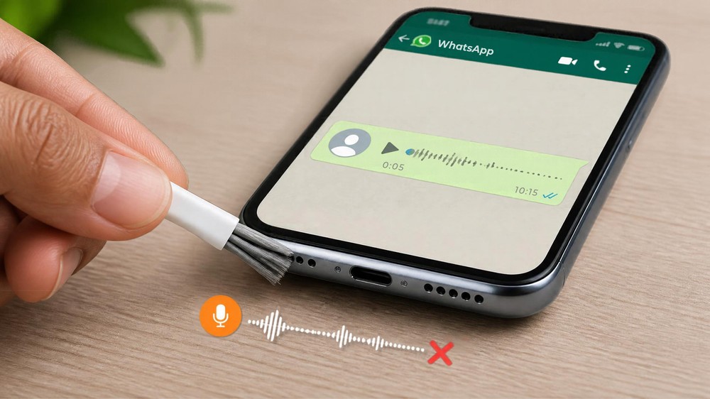 Áudio do WhatsApp baixo? Veja como limpar o microfone do celular — Foto: Arte/TechTudo (imagem criada com auxílio de IA)