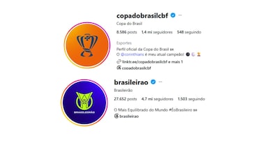Perfis do Brasileirão e Copa do Brasil tiram naming rights de bets nas redes sociais
