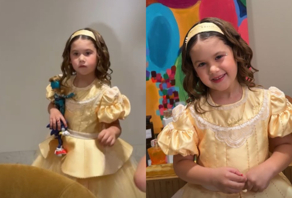 Maria Flor, filha de Virginia e Zé Felipe, celebra os 4 anos em festão luxuoso com tema Rapunzel e bolo gigante; FOTOS
