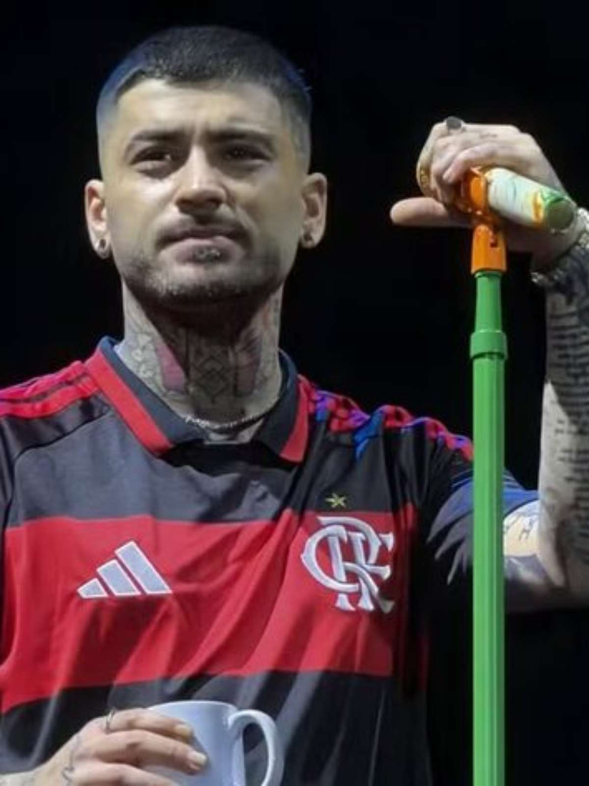 Zayn, ex-One Direction, usa camisa do Flamengo em show no estádio do Palmeiras e se desculpa